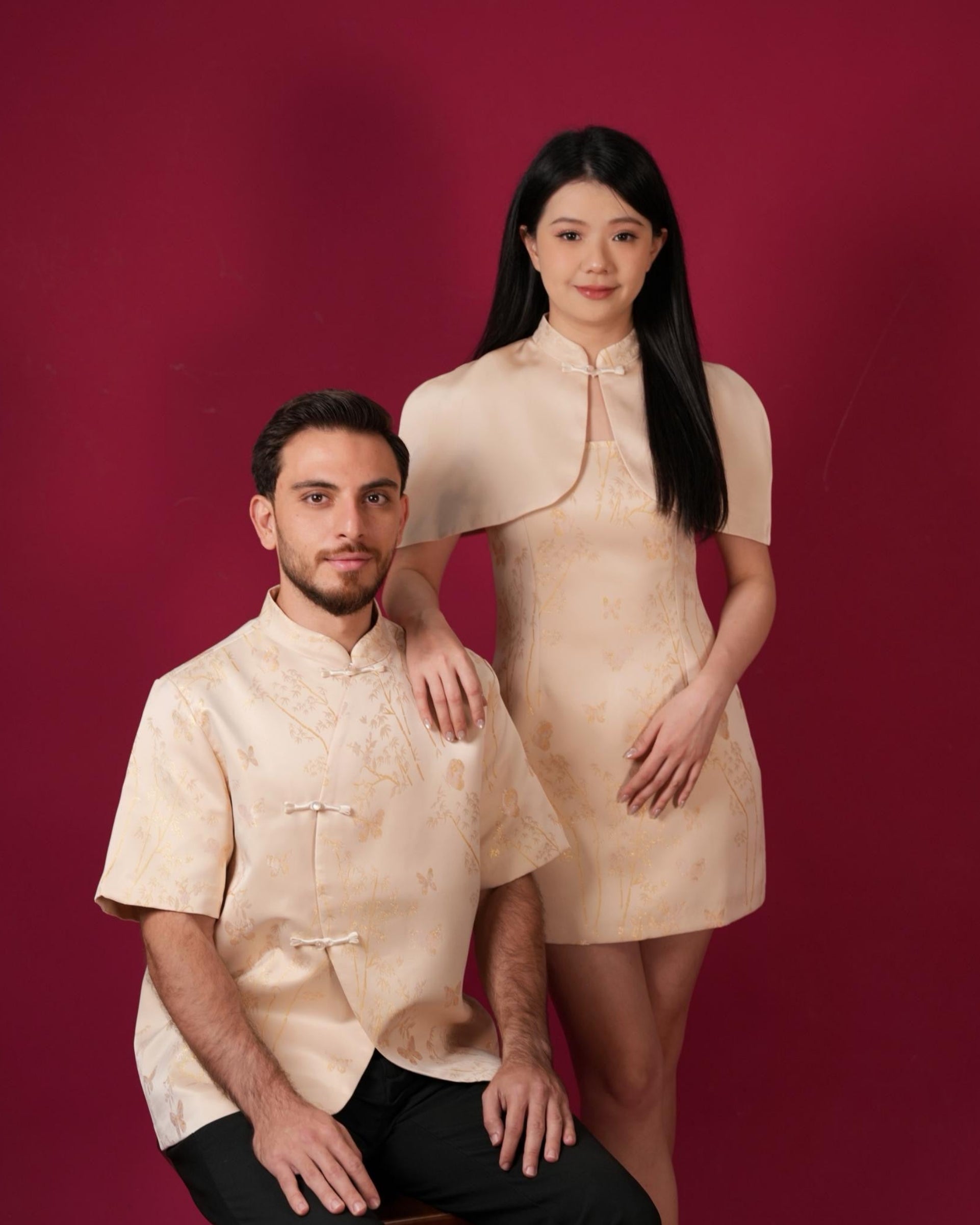 MA Oriental Cape Dress