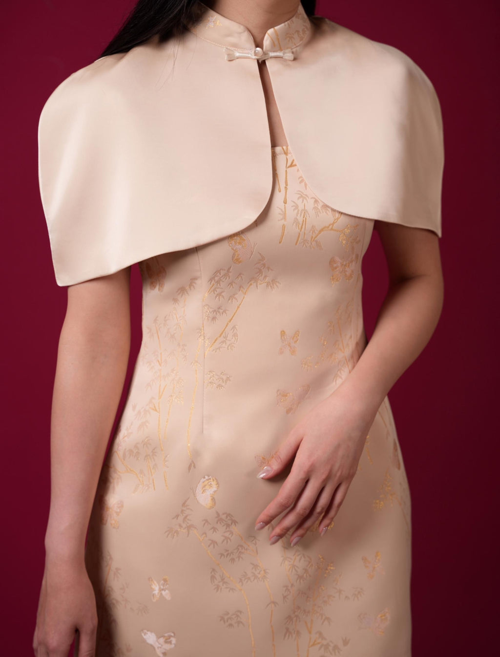 MA Oriental Cape Dress